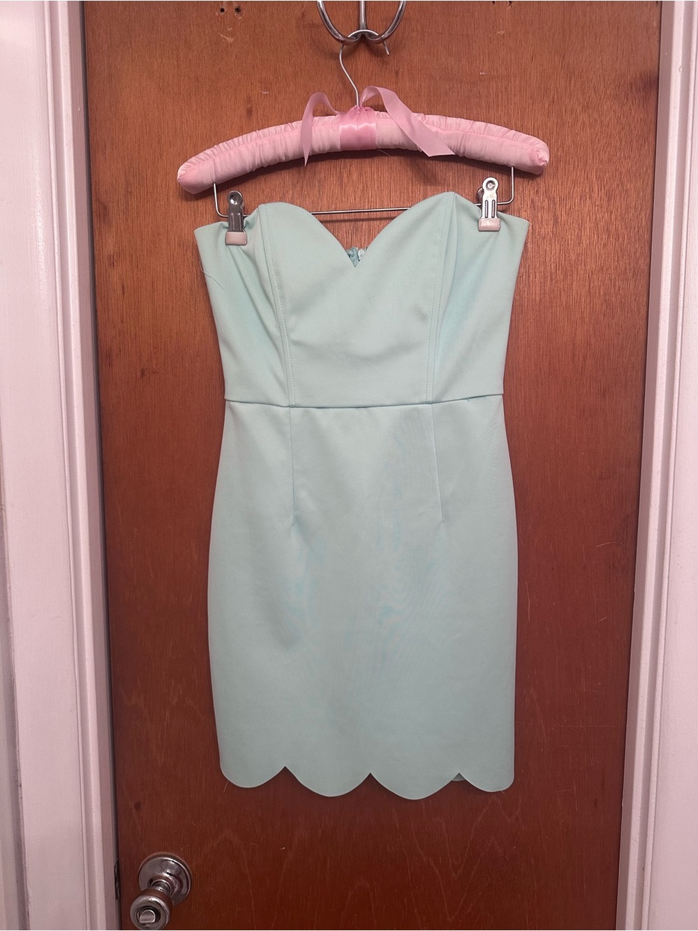 Strapless Mini Dress in Mint